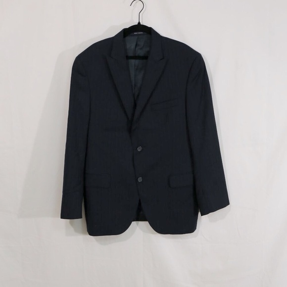 Cremieux Dillard’s Men’s Blazer 40S Navy 100% Wool Sport Coat made in Canada - Picture 1 of 9